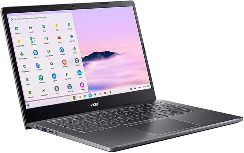 acer Chromebook Plus 514، شاشة لمس FHD IPS مقاس 14 بوصة، معالج 8 النوى i3-N305 (حتى 3.80 جيجاهرتز)، 8 جيجابايت DDR5، 256 جيجابايت NVMe SSD، كاميرا ويب، USB-C، Wi-Fi 6E، حافظة واقية متضمنة، كابل SPS HDMI ، نظام تشغيل كروم in Saudi Arabia