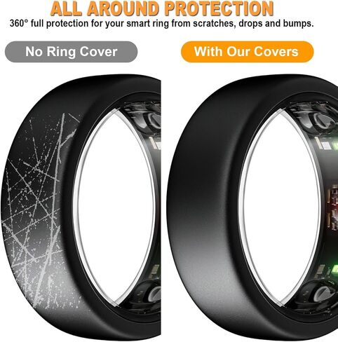 4 قطع من غطاء حماية الحلقات الذكية من BO&DQQ متوافق مع Oura Ring Gen3/SAMSUNG Galaxy Ring/ULTRAHUMAN Ring AIR/RingConn، حافظة رفيعة وناعمة من السيليكون ملحقات الرجال والنساء in Kuwait