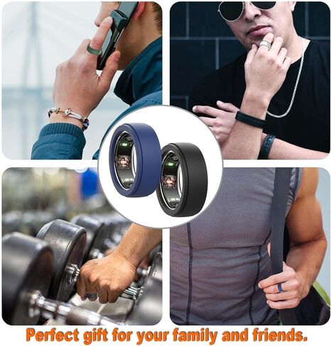 4 قطع من غطاء حماية الحلقات الذكية من BO&DQQ متوافق مع Oura Ring Gen3/SAMSUNG Galaxy Ring/ULTRAHUMAN Ring AIR/RingConn، حافظة رفيعة وناعمة من السيليكون ملحقات الرجال والنساء in Kuwait
