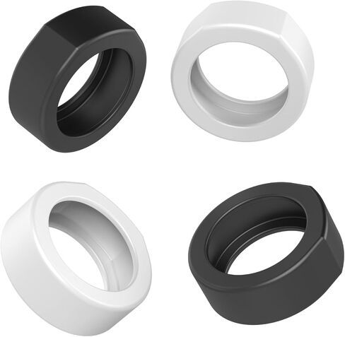 غطاء حلقي من السيليكون متوافق مع واقي حلقة Oura، جراب مرن لجهاز Oura Ring Gen 3 للتمرين (متوافق مع التراث، 2 أسود 2 شفاف، M) in Kuwait