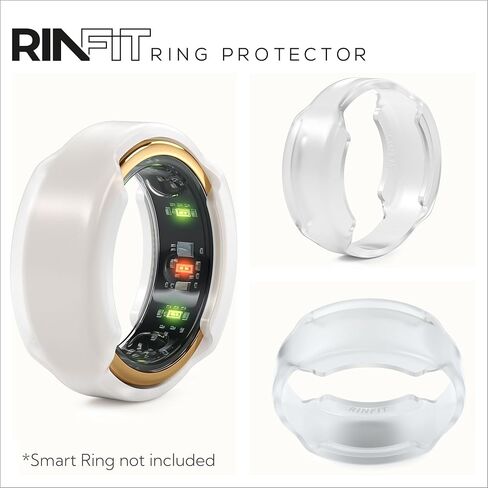 Rinfit Smart Ring Protector - SlimFit | Slim Flexible Silicone Cover, Comfortable Fit for Smart Rings, Ideal for Workouts, Gym & Active Lifestyles, Patented Design in Kuwait