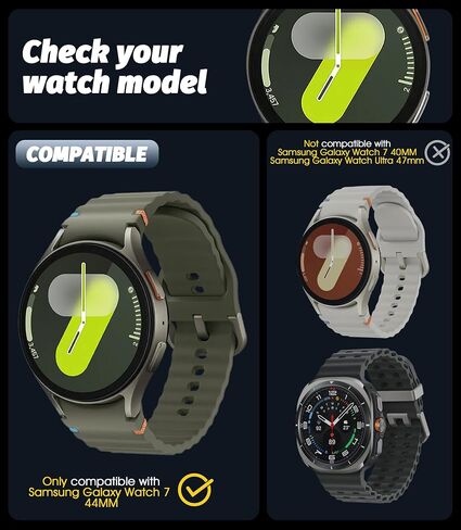 Orzero (3 Pack) Tempered Glass Watch Screen Protector for Samsung Galaxy Watch 7 44mm, with Auto Alignment Tool 9 Hardness High Definition Anti-Scratch Bubble Free in Kuwait