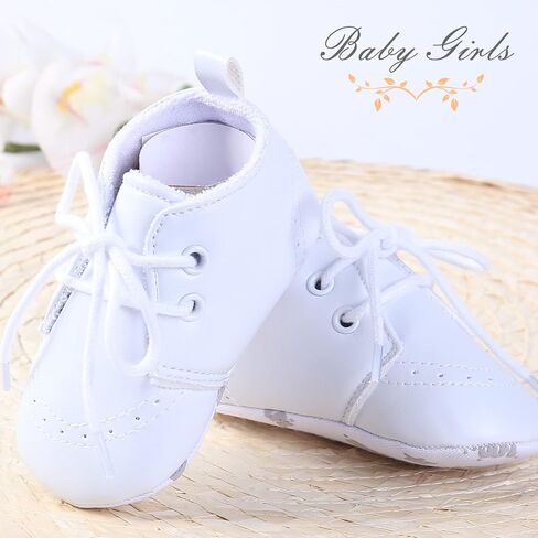 Booulfi Baby Boy Shoes Walking White Infant Newborn Shoes Booties Easter Baptism Christening Outfits Gifts for Boys Girls in Saudi Arabia