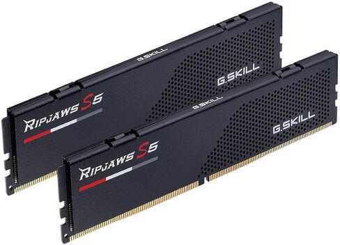 سلسلة G.SKILL Ripjaws S5 (Intel XMP 3.0) DDR5 RAM 96GB (2x48GB) 5200MT/s CL40-40-40-83 1.10V ذاكرة الكمبيوتر المكتبي UDIMM - أسود غير لامع (F5-5200J4040A48GX2-RS5K) in Saudi Arabia