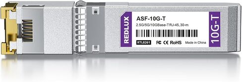 2.5/5/10G SFP+ to RJ45 Module, CAT.6a/CAT7 RJ45 Connector, up to 30m, 10GBase-T Copper Transceiver Compatible for Cisco SFP-10G-T, Ubiquiti UF-RJ45-10G, Meraki, Fortinet, Netgear, TP-Link, etc in Saudi Arabia