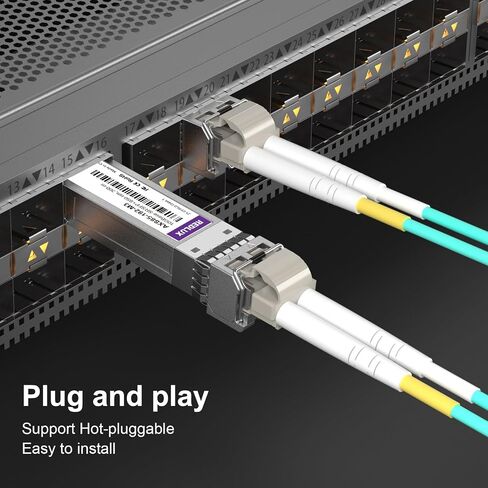 2.5/5/10G SFP+ to RJ45 Module, CAT.6a/CAT7 RJ45 Connector, up to 30m, 10GBase-T Copper Transceiver Compatible for Cisco SFP-10G-T, Ubiquiti UF-RJ45-10G, Meraki, Fortinet, Netgear, TP-Link, etc in Saudi Arabia