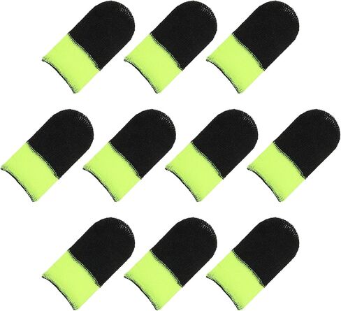 MECCANIXITY Mobile Gaming Finger Sleeve Controller Finger Thumb Sleeve Finger Gloves Grey/Pink, Anti-Sweat Breathable, for Phone Game, Pack of 10 in Saudi Arabia