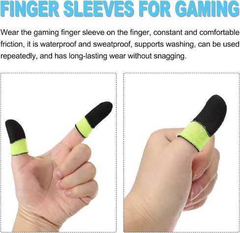 MECCANIXITY Mobile Gaming Finger Sleeve Controller Finger Thumb Sleeve Finger Gloves Grey/Pink, Anti-Sweat Breathable, for Phone Game, Pack of 10 in Saudi Arabia