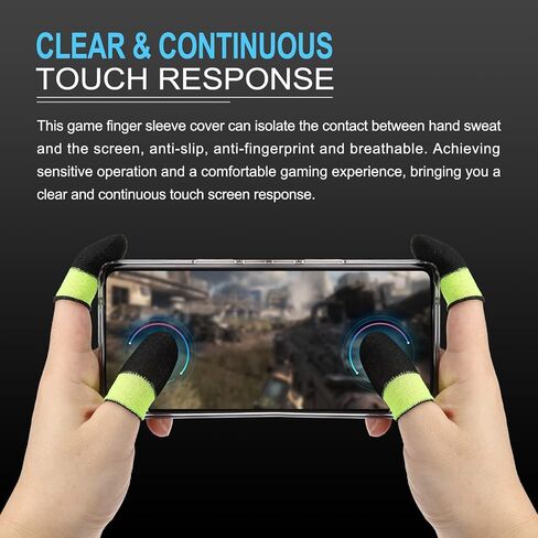 MECCANIXITY Mobile Gaming Finger Sleeve Controller Finger Thumb Sleeve Finger Gloves Grey/Pink, Anti-Sweat Breathable, for Phone Game, Pack of 10 in Saudi Arabia