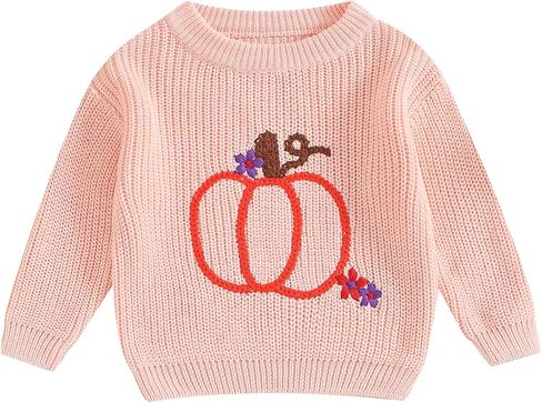 طفل رضيع صبي فتاة هالوين الزي الرضع اليقطين التطريز متماسكة البلوزات البلوز قمم الخريف الشتاء الملابس in Kuwait