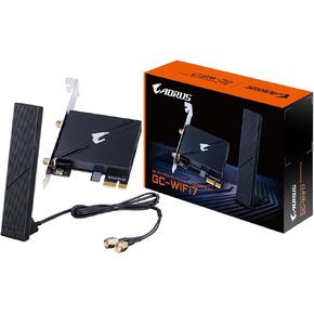 GIGABYTE WiFi 7 GC-WIFI7 (802.11/ Tri-Band WiFi/Bluetooth 5.3/ 4K-QAM/PCIe Expansion Card)