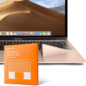 مجموعة أغطية حماية جلدية فاخرة لمسند راحة اليد من UPPERCASE متوافقة مع جهاز MacBook Air 2020 2021 المستند إلى Intel/M1 مقاس 13 بوصة، A2337 A2179، ذهبي