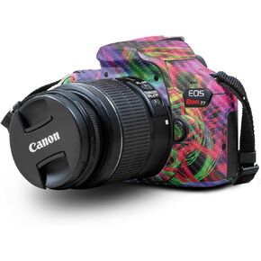 Carbon Fiber Skin Compatible with Canon EOS Rebel T7 Camera - Vivid Fog - Premium 3M Vinyl Protective Wrap Decal Cover - Easy to Apply | Crafted in The USA by MightySkins