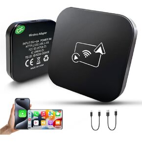 Wireless Carplay Adapter AI Box for OEM Wired Carplay/android Auto to Wireless Connection Plug and Play Dongle Magic Box for Car model 2016+ and iphone IOS 10+