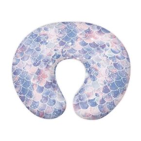 Nursing Pillow Cover for Baby Boys Girls, Mermaid Scales Breastfeeding Pillow Slipcover Cushion Cover, Soft Fabric Fits Snug On Infant, Fits for Nursing Pillow Newborn