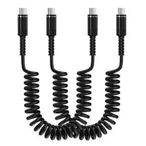 Fast Edge Razr 2024 Motorola Charger Cable Coiled USB C Android Charger Cord for Moto G Stylus 5G 2024,G 5G,G Power G Play 2023,50 Ultra,One 5G Ace, Type C to C Auto Car Phone Power Charging 3FT 2Pack