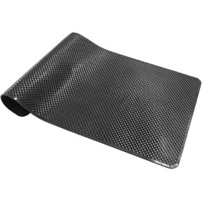 Black Car Dashboard Anti-Slip Mat, 27 x 15 cm Universal PVC Non-Slip Pad for Car Dash Accessories (Medium Size/Non-Adhesive/Car Texture)
