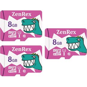 8GB Pack of 1, 3 Count Micro SDHC High Speed C10 U1 A1 Memory Card for Camera Tablet Smartphone with Adapter