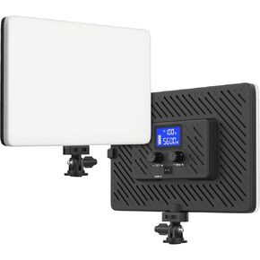 LED Video Light, Camera Light with 4000mAh Rechargeable Battery Support Type-C USB Power Supply, Portable Photo video Lights for Outdoor Indoor Photography Live Streaming Zoom Calls Filming