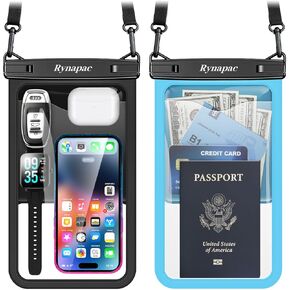 Waterproof Phone Pouch - 8.5in Waterproof Phone Case with Lanyard, IPX8 Cell Phone Dry Bag Beach Essentials for iPhone 15/15 Plus/15 Pro/15 Pro Max/13/14/SE Series, Galaxy 23/22/21/20 Series