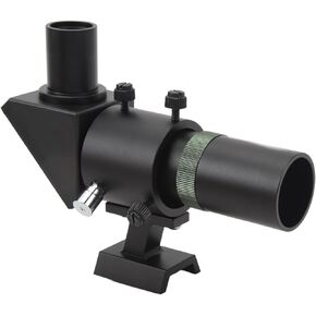 6X30 Finder Scope, Right Angle Optical Finder 120mm Focal Multilayer Coating Scope with Bracket for Astronomical Telescope