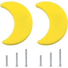 2Pcs Kids Dresser Knobs Cute Drawer Pulls Soft Rubber Handle for Kids Room Drawer Cabinets Doors Cupboards(White Cloud)