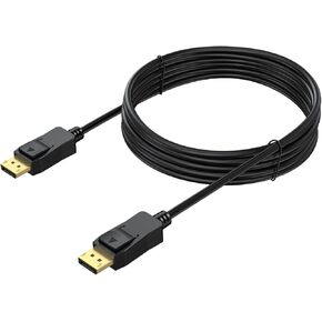 DisplayPort Cable 15Ft, Display Port to Display port Cable DP to DP 15' Cable 4K [1440p@144Hz, 4K@60Hz] - Black,Gold Plated