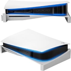 ECHZOVE PS5 Horizontal Stand, USB HUB for PS5, Playstation 5 Accessories Base Stand and Hub Adapter for Playstation 5 Disc or Digital Edition