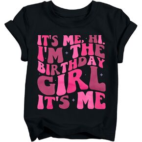 تي شيرت عيد ميلاد للفتيات من LOTUCY: It's Me Hi Im The Christmas Girl It's Me تي شيرت تاي صبغ للأطفال والبنات تي شيرت لحفلات أعياد الميلاد