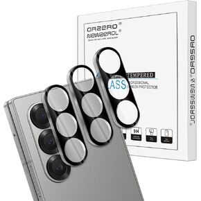 Orzero (3 Pack) Compatible for Samsung Galaxy Z Fold 6 Camera Lens Protector, Tempered Glass 9 Hardness High Definition Anti-Scratch Case Friendly Does not Affect Night Shots