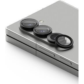 Ringke Camera Lens Frame Glass Compatible with Samsung Galaxy Z Fold 6 Camera Lens Protector, Tempered Glass Covers and Aluminum Alloy Frames - 2 Pack