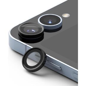 Ringke Camera Lens Frame Glass Compatible with Samsung Galaxy Z Flip 6 Camera Lens Protector, Tempered Glass Covers and Aluminum Alloy Frames - 2 Pack