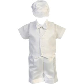 Baptism outfits for Boys, Baby Boy Christening Outfit, Baptismal Vest Short Clothes - Ropa de Bautizo para Niño Bebe