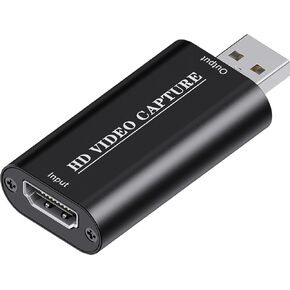 بطاقة التقاط فيديو HDMI 4K، بطاقة التقاط HDMI إلى USB 2.0، بطاقة التقاط كاميرا Cam Link، جهاز التقاط ألعاب الفيديو، مسجل فيديو HD 1080P للبث والبث ومؤتمرات الفيديو والتدريس in Kuwait