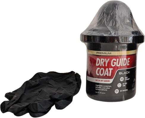 Black Powder Dry Guide Coat, Includes Black Latex Gloves - 200 grams in Saudi Arabia