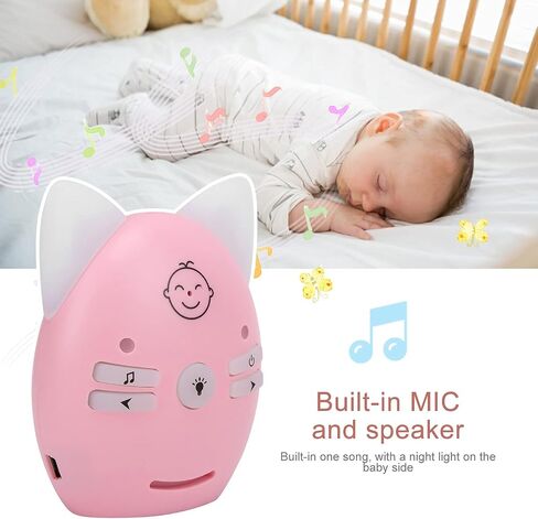 Home Safety Baby Monitor Pair Walkie‑Talkie with Night Light Sound Monitor for Family Communication 100‑240V(US 110-240V) in Saudi Arabia