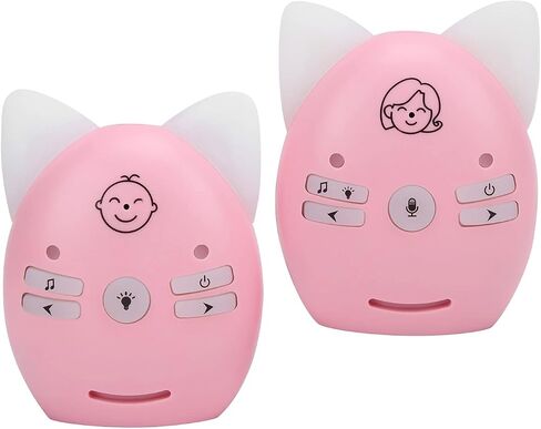 Home Safety Baby Monitor Pair Walkie‑Talkie with Night Light Sound Monitor for Family Communication 100‑240V(US 110-240V) in Saudi Arabia