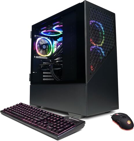 كمبيوتر ألعاب CyberpowerPC Gamer Xtreme VR، Intel Core i9-14900KF 3.2 جيجا هرتز، GeForce RTX 4060 Ti 16 جيجا، 32 جيجا DDR5، 2 تيرابايت NVMe SSD، WiFi جاهز ونظام التشغيل Windows 11 Home (GXiVR8780A3) in Kuwait