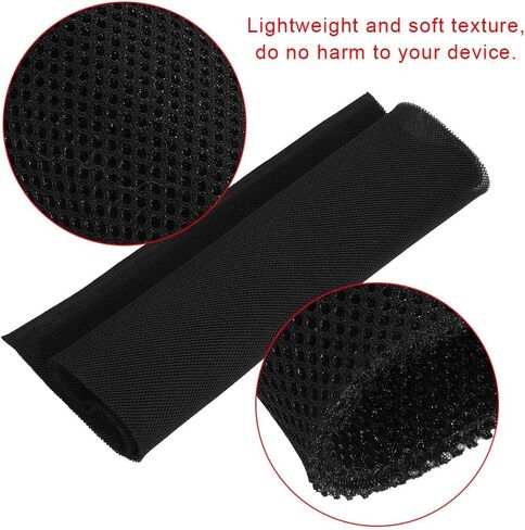 ASHATA Speaker Grill Cloth 1.4m x 0.5m Speaker Mesh Cloth Stereo Fabric Speaker Sunproof Protective Grille Cover/Protector (55 x 19.68in - Black) in Saudi Arabia
