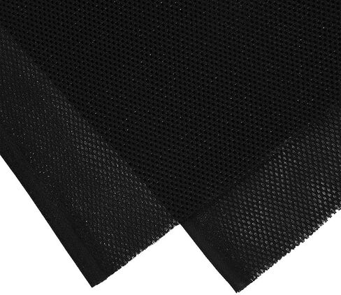 ASHATA Speaker Grill Cloth 1.4m x 0.5m Speaker Mesh Cloth Stereo Fabric Speaker Sunproof Protective Grille Cover/Protector (55 x 19.68in - Black) in Saudi Arabia