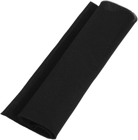 ASHATA Speaker Grill Cloth 1.4m x 0.5m Speaker Mesh Cloth Stereo Fabric Speaker Sunproof Protective Grille Cover/Protector (55 x 19.68in - Black) in Saudi Arabia
