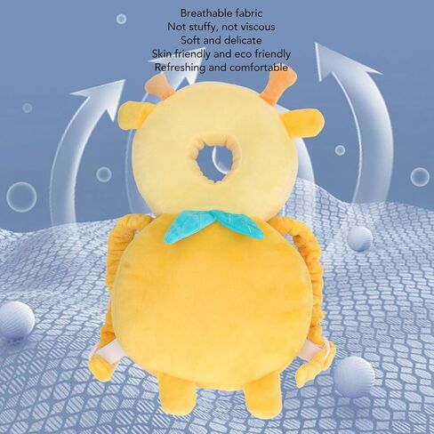 Cartoon Baby Head Protector Backpack, Soft, Breathable, and Adjustable, for 0-3 Years Old(Moose) in Saudi Arabia