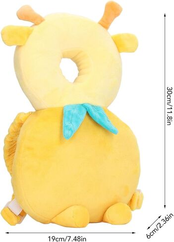 Cartoon Baby Head Protector Backpack, Soft, Breathable, and Adjustable, for 0-3 Years Old(Moose) in Saudi Arabia