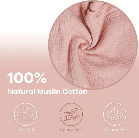 Owlowla Muslin Changing Pad Cover 2PACK,Soft Muslin Cotton Diaper Changing Pad Covers Changing Table Cover for Baby Boy Girl(Cream&Blush) in Saudi Arabia