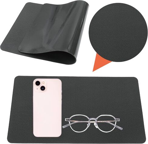 Black Car Dashboard Anti-Slip Mat, 27 x 15 cm Universal PVC Non-Slip Pad for Car Dash Accessories (Medium Size/Non-Adhesive/Car Texture) in Saudi Arabia