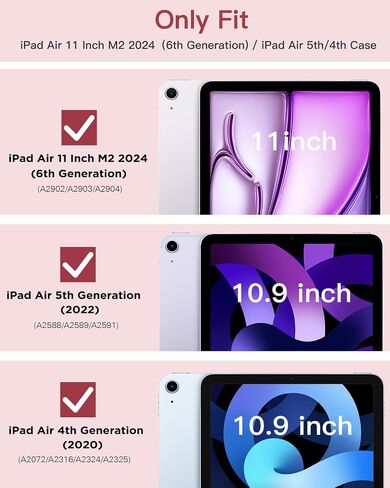 TiMOVO for iPad Air 11 Inch Case M2 2024, iPad Air 6th Generation Case/iPad Air 5th Generation 2022/Air 4th 2020 10.9 Inch, Slim Hard Translucent Back Shell Cover Fit iPad Air Case, Abyss Blue in Kuwait