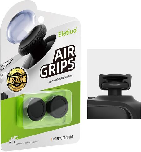عبوتان من مقابض الإبهام المصنوعة من السيليكون المضادة للانزلاق، متوافقة مع أجهزة Xbox Series X/S وXbox One وXbox One X/S، غطاء عصا التحكم التناظرية المريحة الواقية، أسود in Kuwait