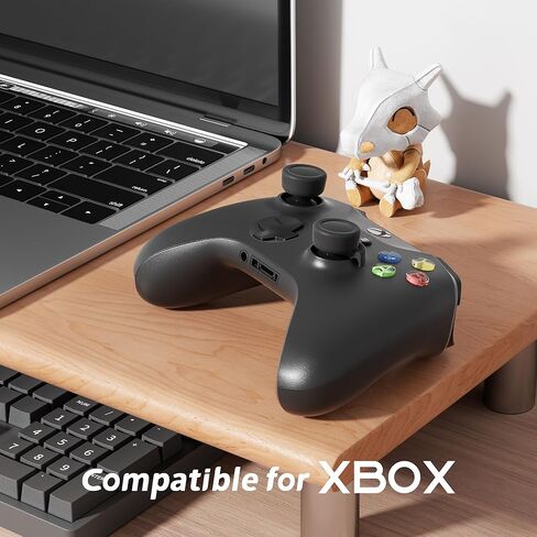 عبوتان من مقابض الإبهام المصنوعة من السيليكون المضادة للانزلاق، متوافقة مع أجهزة Xbox Series X/S وXbox One وXbox One X/S، غطاء عصا التحكم التناظرية المريحة الواقية، أسود in Kuwait