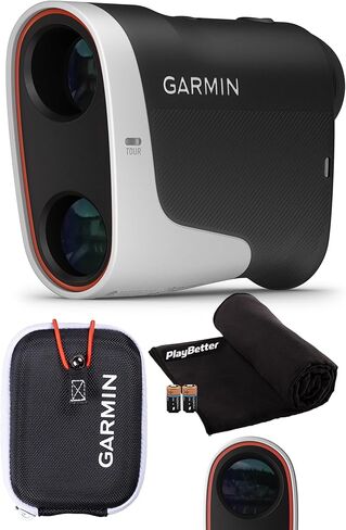 Garmin Approach Z30 Laser Golf Range Finder Bundle - PlaysLike Distance, 6X Mag, & 400 Yrds Away Golf Rangefinder Pin Distances with PlayBetter Microfiber Towel, Extra CR2 Battery in Saudi Arabia