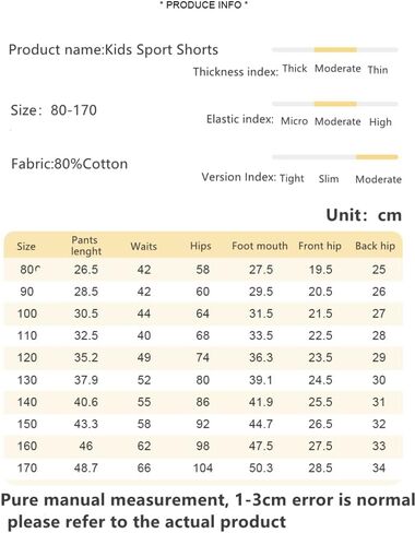 Toddler Baby Boys Shorts, Summer Cotton Solid Girls Pull-on Sport Casual Jogger Pants in Saudi Arabia